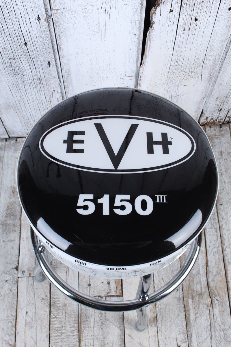 EVH 5150 24 Inch Barstool Black and White Bar Stool – The Music Farm