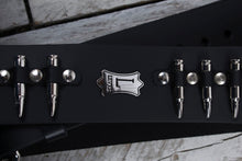 Load image into Gallery viewer, Levys PM28-2B-BLK Rebel Series Genuine Leather Guitar Strap Adjustable 49 to 59