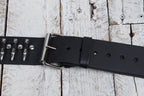 Levys PM28-2B-BLK Rebel Series Genuine Leather Guitar Strap Adjustable 49 to 59