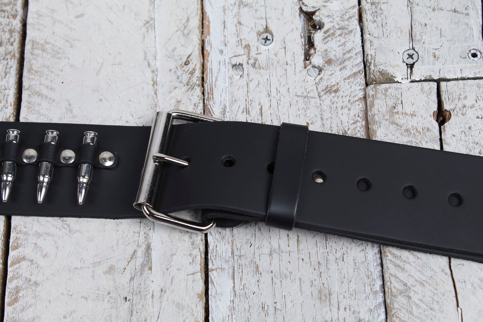 Levys PM28-2B-BLK Rebel Series Genuine Leather Guitar Strap Adjustable 49 to 59