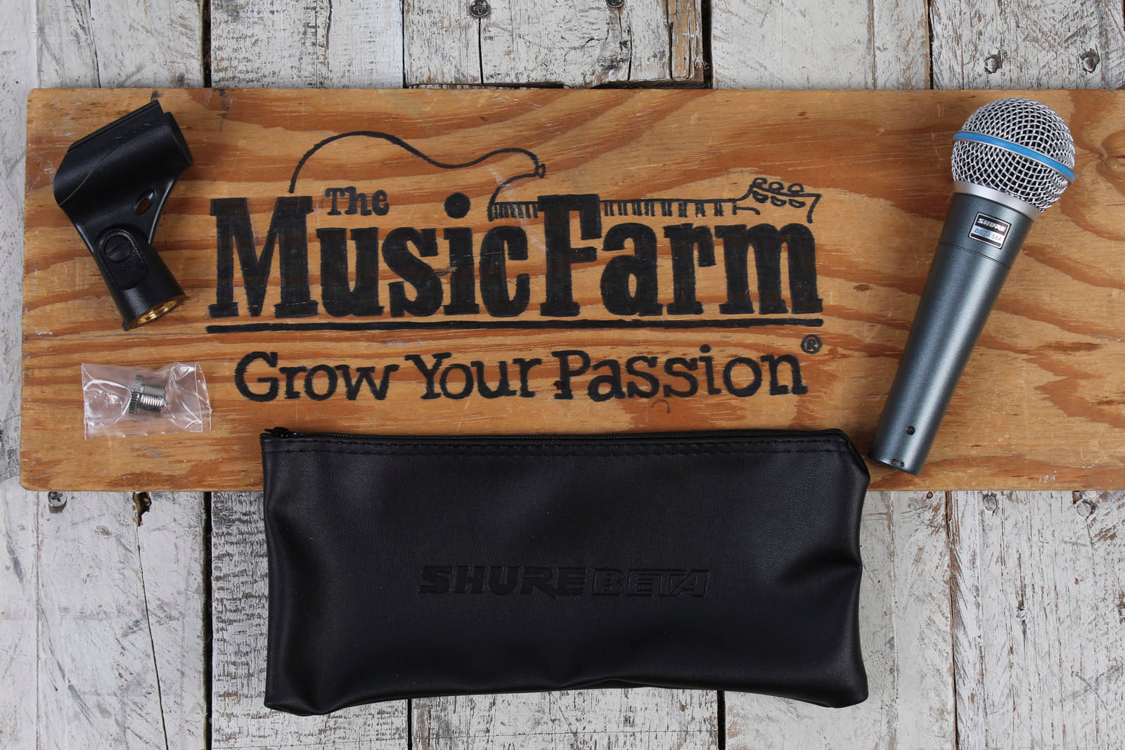 Shure Beta 58A Supercardioid Dynamic Vocal Microphone with Clip and Bag Mic Secondary image