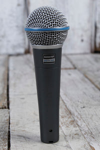 Shure Beta 58A Supercardioid Dynamic Vocal Microphone with Clip and Bag Mic