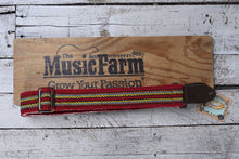 Load image into Gallery viewer, Henry Heller 2&quot; Picador Series Handwoven Organic Fabric Strap - Red Multi Stripe