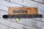 Henry Heller 2 Inch Woven Jacquard Guitar Strap with Tri Glide & Nylon Backing Multi-Color