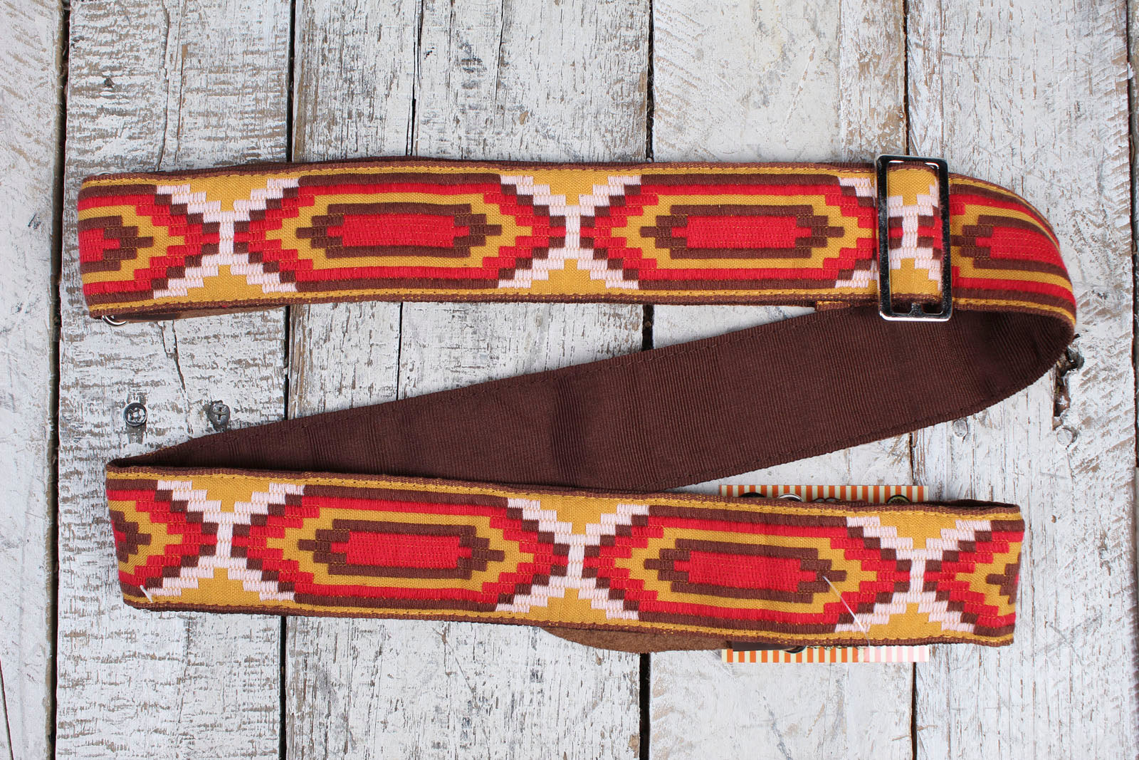 Henry Heller 2 Inch Deluxe Vintage Series Jacquard Guitar Strap Multi-Color