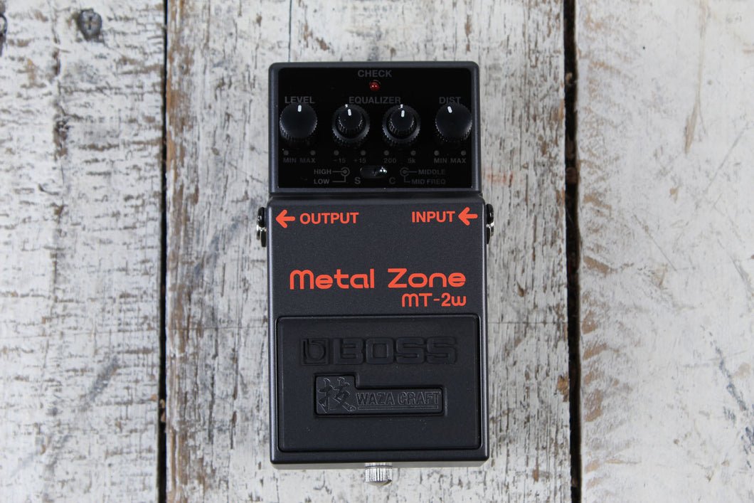Boss MT-2W Metal Zone Waza Craft Pedal Electric Guitar Distortion Effects Pedal