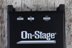 On-Stage DB100 Active DI Box for Acoustic Guitars Bass Guitars Keyboards and More