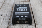 On-Stage DB100 Active DI Box for Acoustic Guitars Bass Guitars Keyboards and More