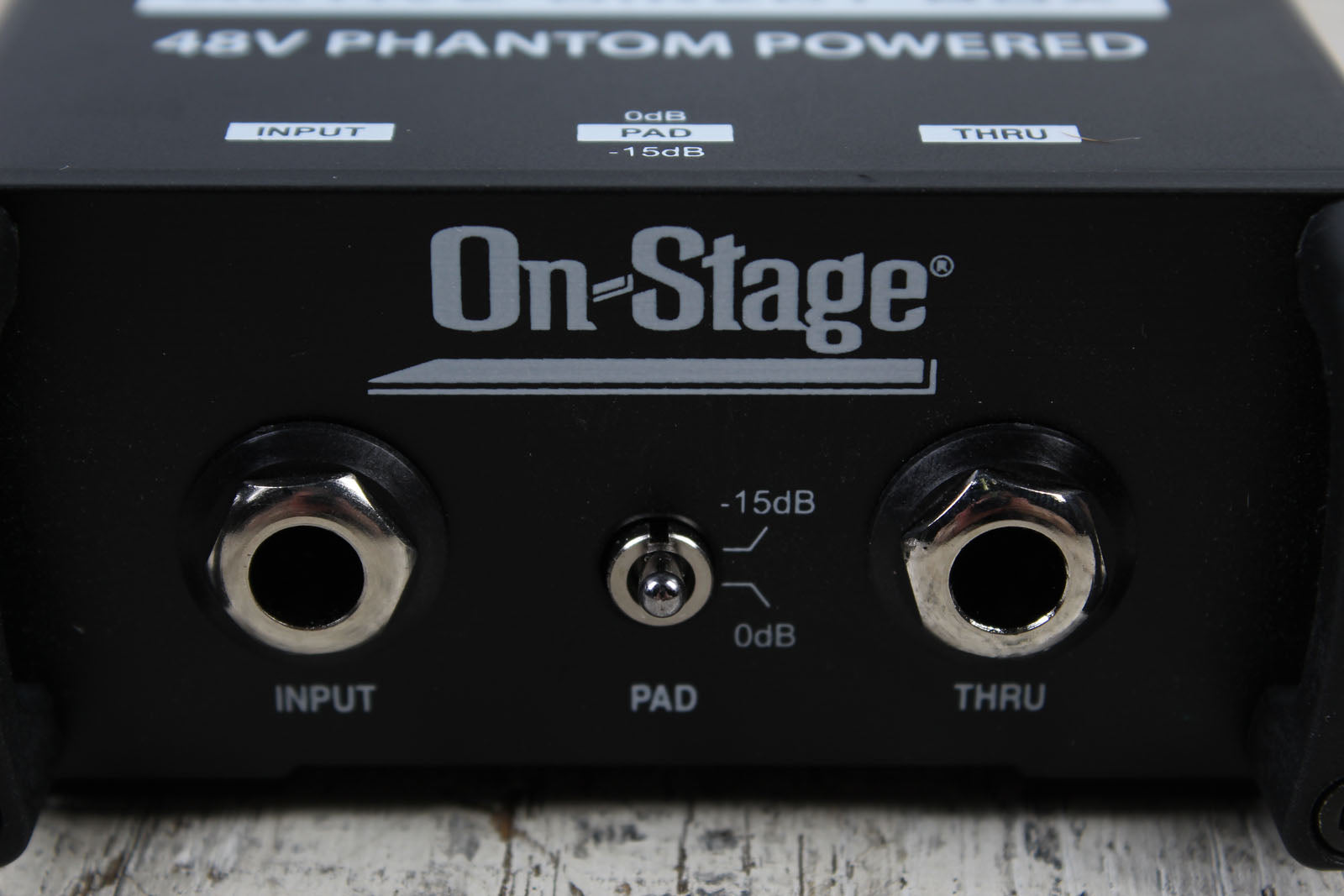 On-Stage DB100 Active DI Box for Acoustic Guitars Bass Guitars Keyboards and More