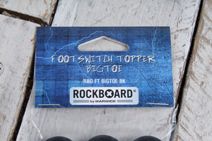 RockBoard by Warwick RBO FT BIGTOE BK BigToe 3 Piece Footswitch Topper Black