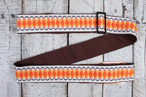 Henry Heller 2 Inch Deluxe Vintage Series Jacquard Guitar Strap Multi-Color