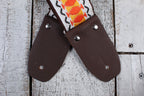 Henry Heller 2 Inch Deluxe Vintage Series Jacquard Guitar Strap Multi-Color