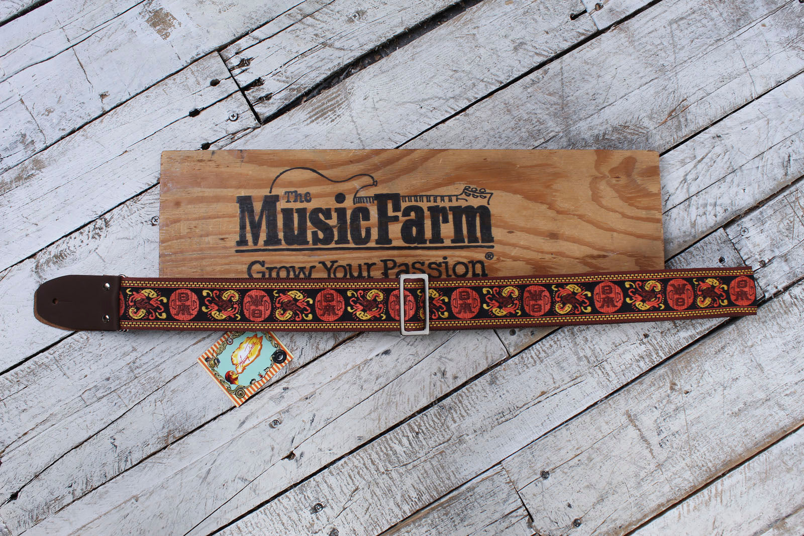 Henry Heller 2" Woven Jacquard Strap w/Tri Glide & Nylon Backing - Multi Color Secondary image