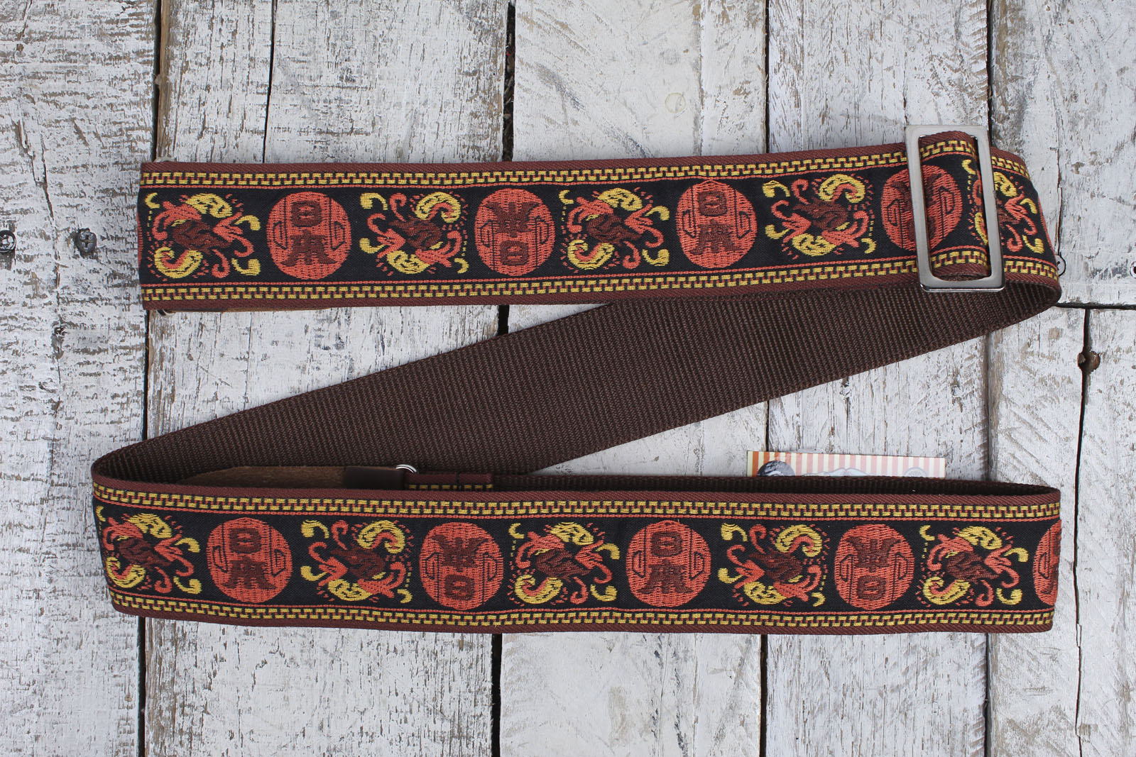Henry Heller 2" Woven Jacquard Strap w/Tri Glide & Nylon Backing - Multi Color