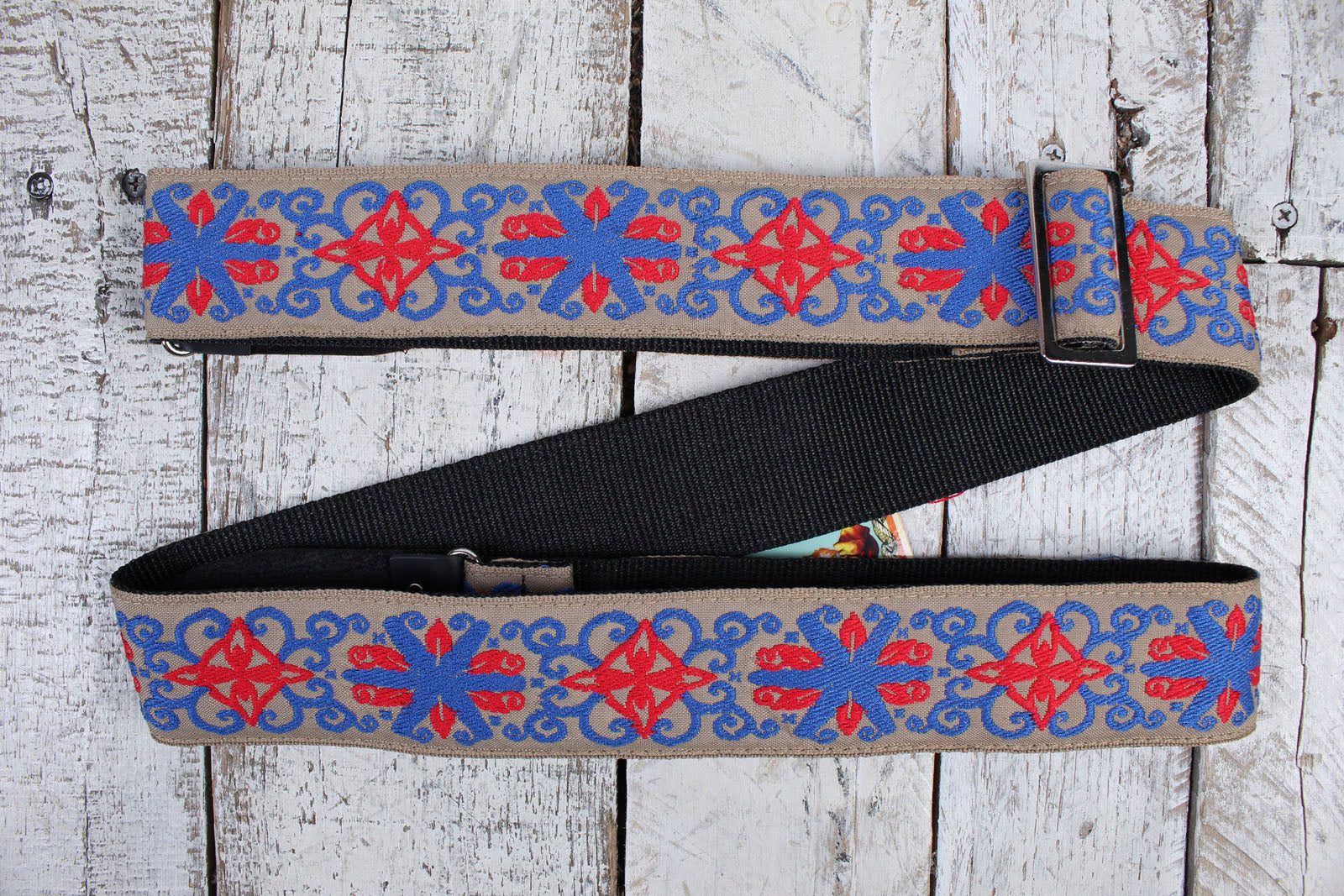 Henry Heller 2" Woven Jacquard Strap w/Tri Glide & Nylon Backing - Multi Color Main image