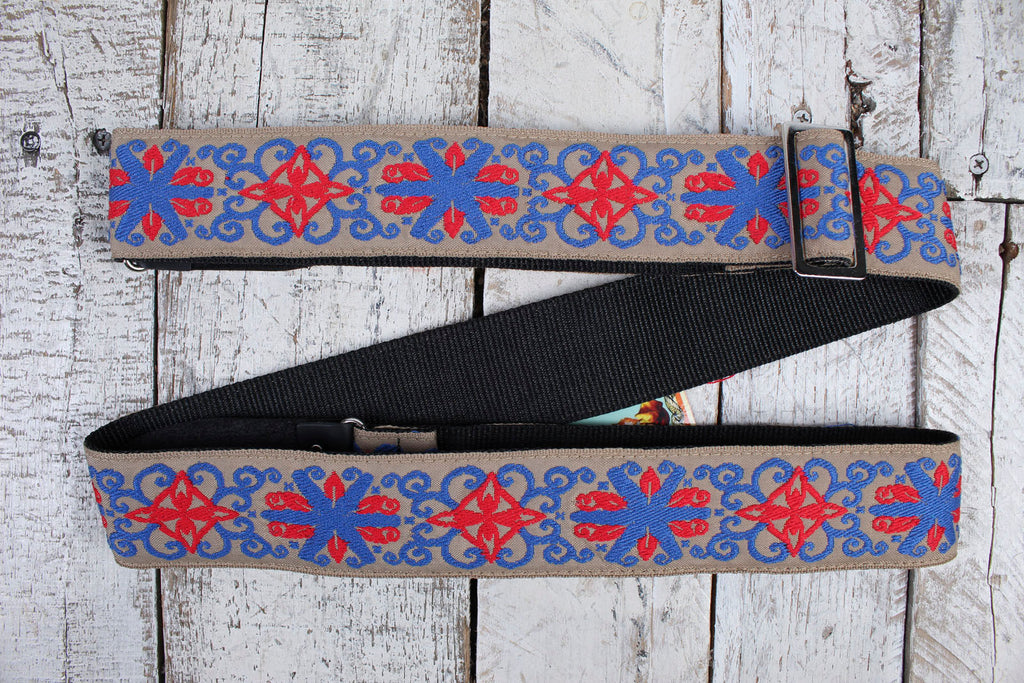 Henry Heller 2" Woven Jacquard Strap w/Tri Glide & Nylon Backing - Multi Color