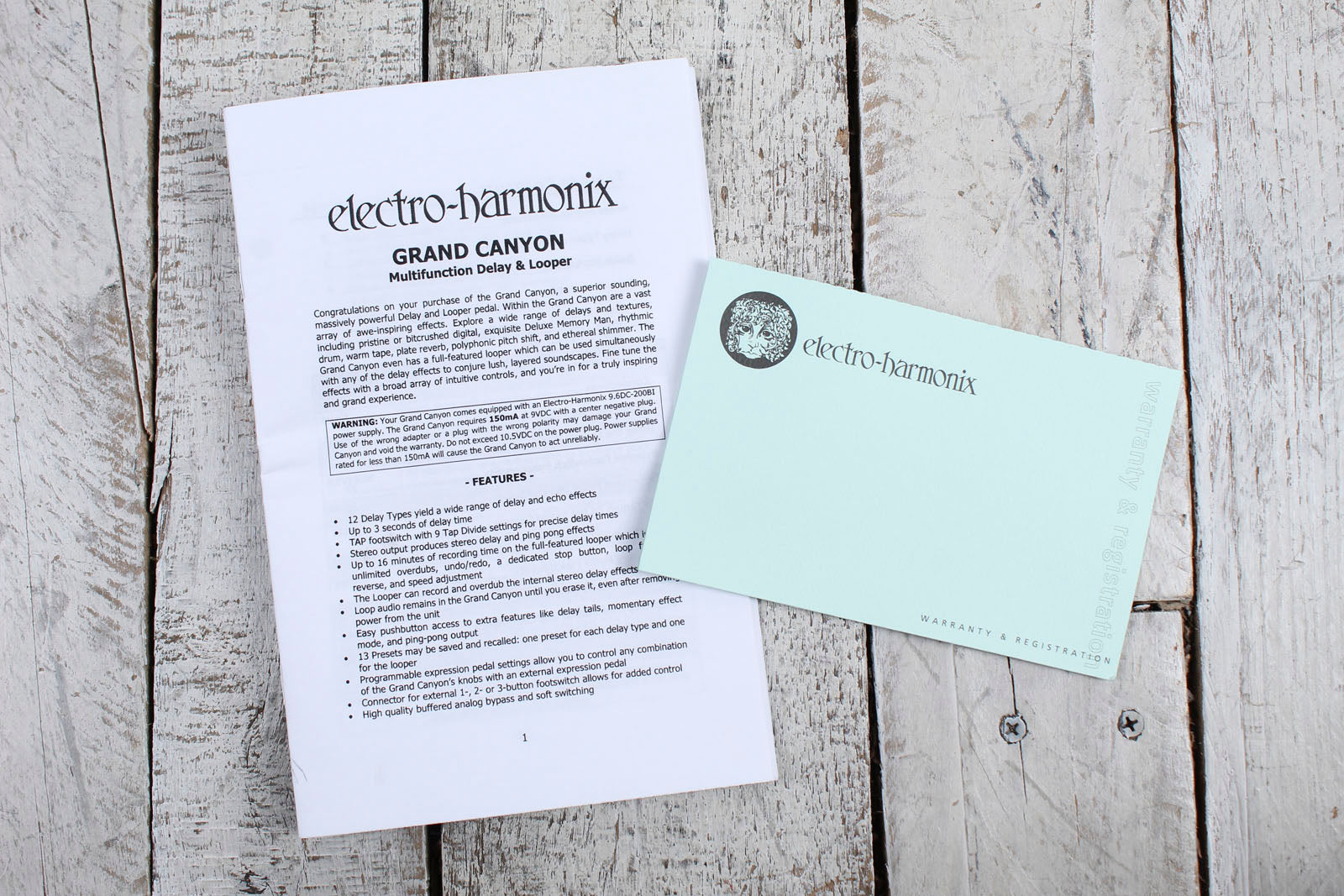 Electro Harmonix Grand Canyon Delay & Looper Pedal Electric Guitar Effects Pedal