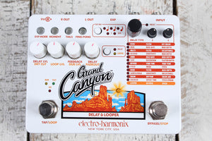 Electro Harmonix Grand Canyon Delay & Looper Pedal Electric Guitar Effects Pedal