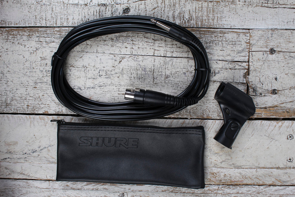 Shure Cardioid Dynamic Vocal Microphone with XLR-QTR cable