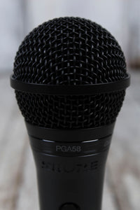 Shure PGA58 Cardioid dynamic vocal microphone with XLR cable