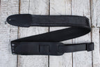 Henry Heller 2" Black Sparkle Vinyl Strap w/Leather Ends