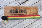 Henry Heller 2" Fashion Cotton Strap - Reggae Colors