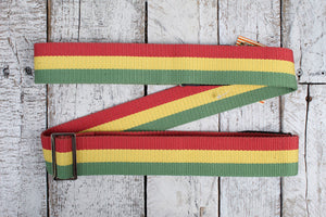 Henry Heller 2" Fashion Cotton Strap - Reggae Colors