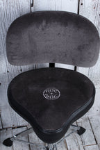 Roc N Soc Manual Spindle Drum Throne Adjustable Height Saddle Seat w Back Rest