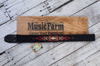 Henry Heller 2" David Hale Cotton Series w/Embroidered Design - Black