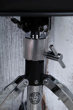 Roc N Soc Manual Spindle Drum Throne Adjustable Height Round Seat Black