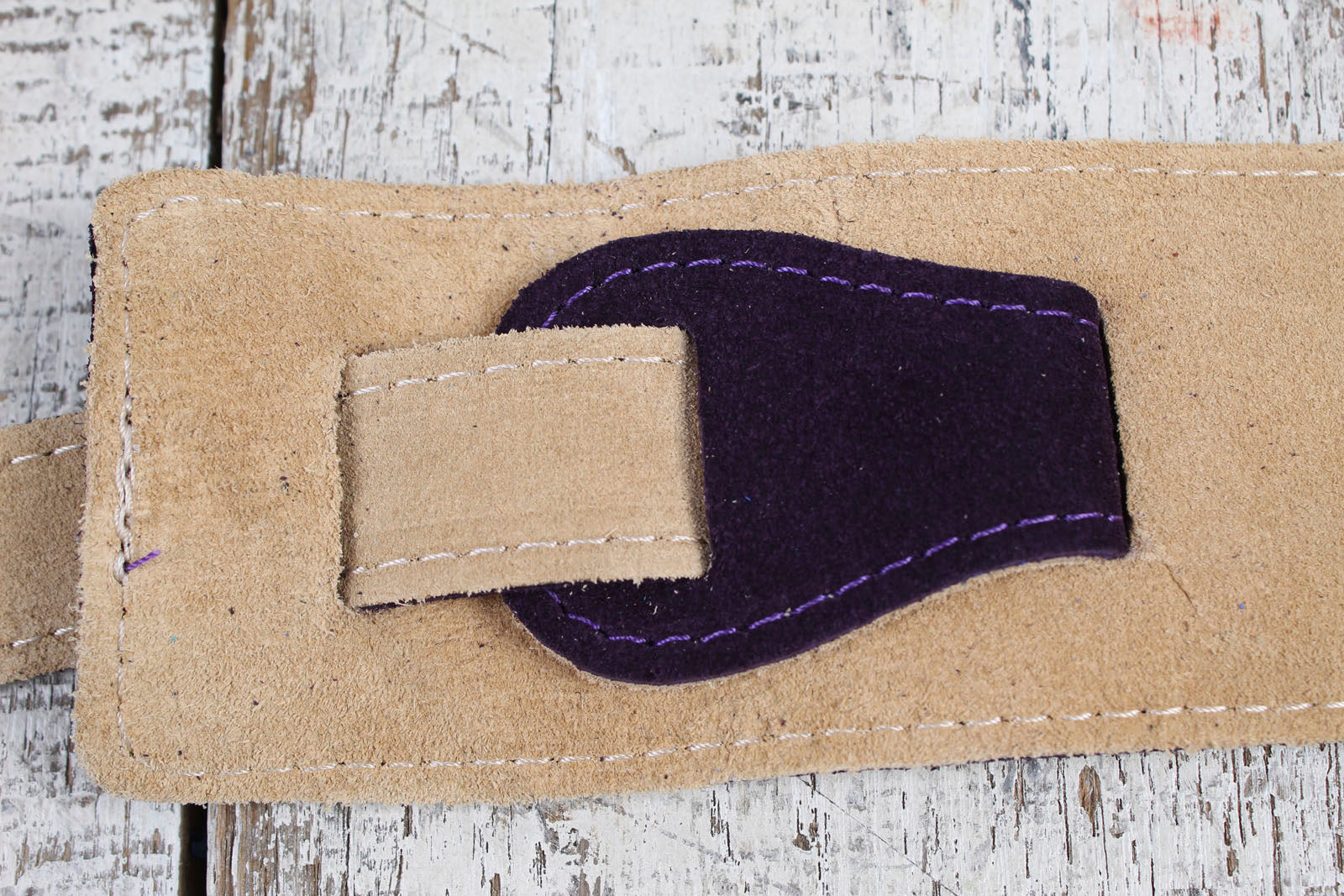Henry Heller 2.5" Purple Capri Suede Strap with Nubuck Backing