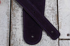 Henry Heller 2.5" Purple Capri Suede Strap with Nubuck Backing