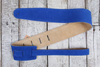 Henry Heller 2.5" Blue Capri Suede Strap with Nubuck Backing