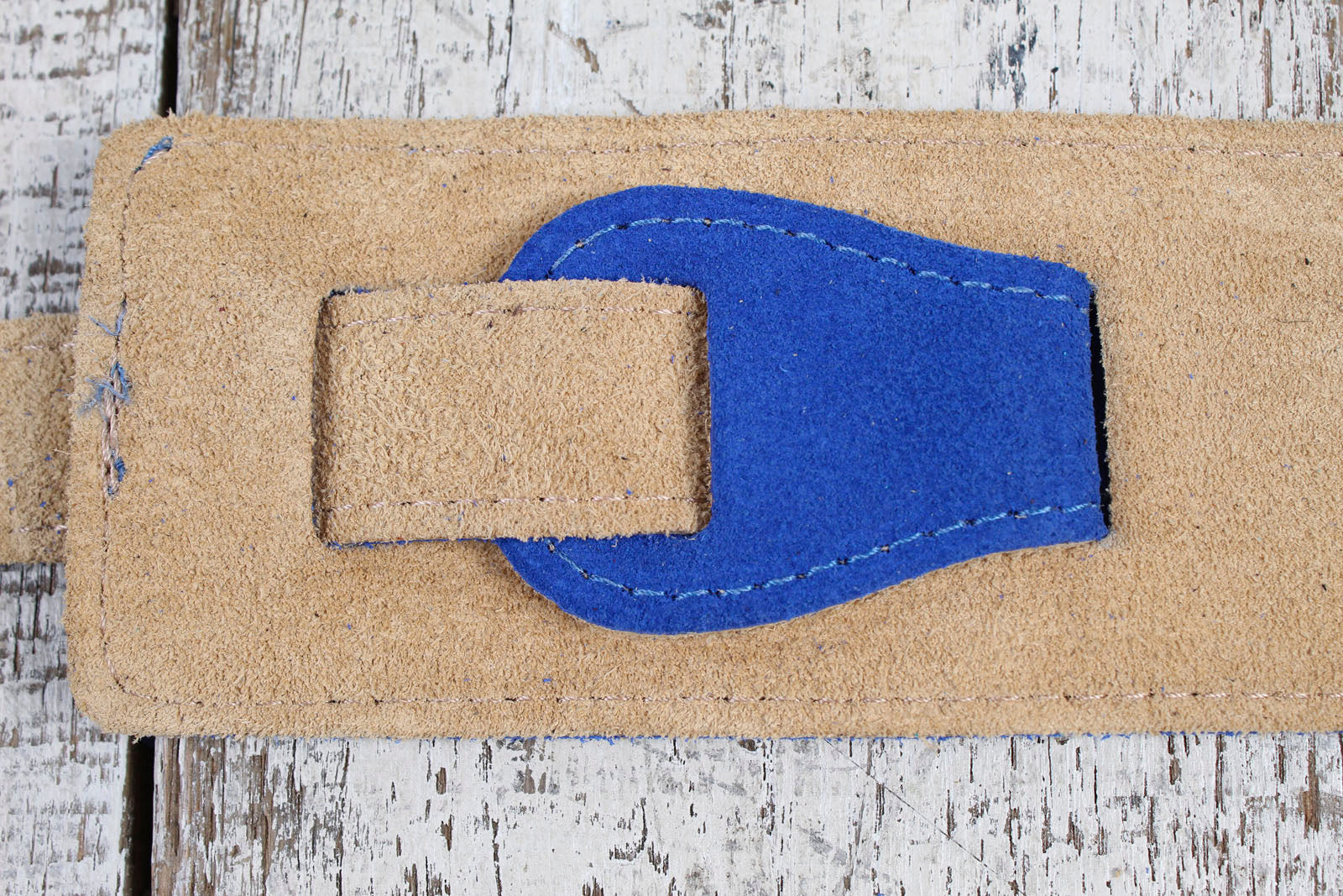 Henry Heller 2.5" Blue Capri Suede Strap with Nubuck Backing