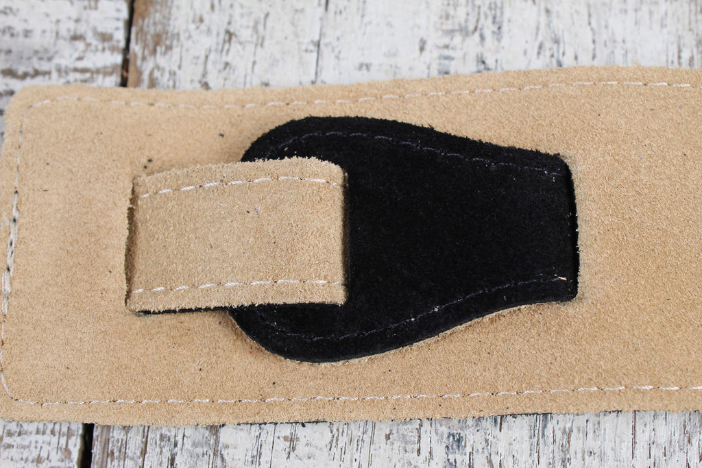Henry Heller 2.5" Black Capri Suede Strap with Nubuck Backing