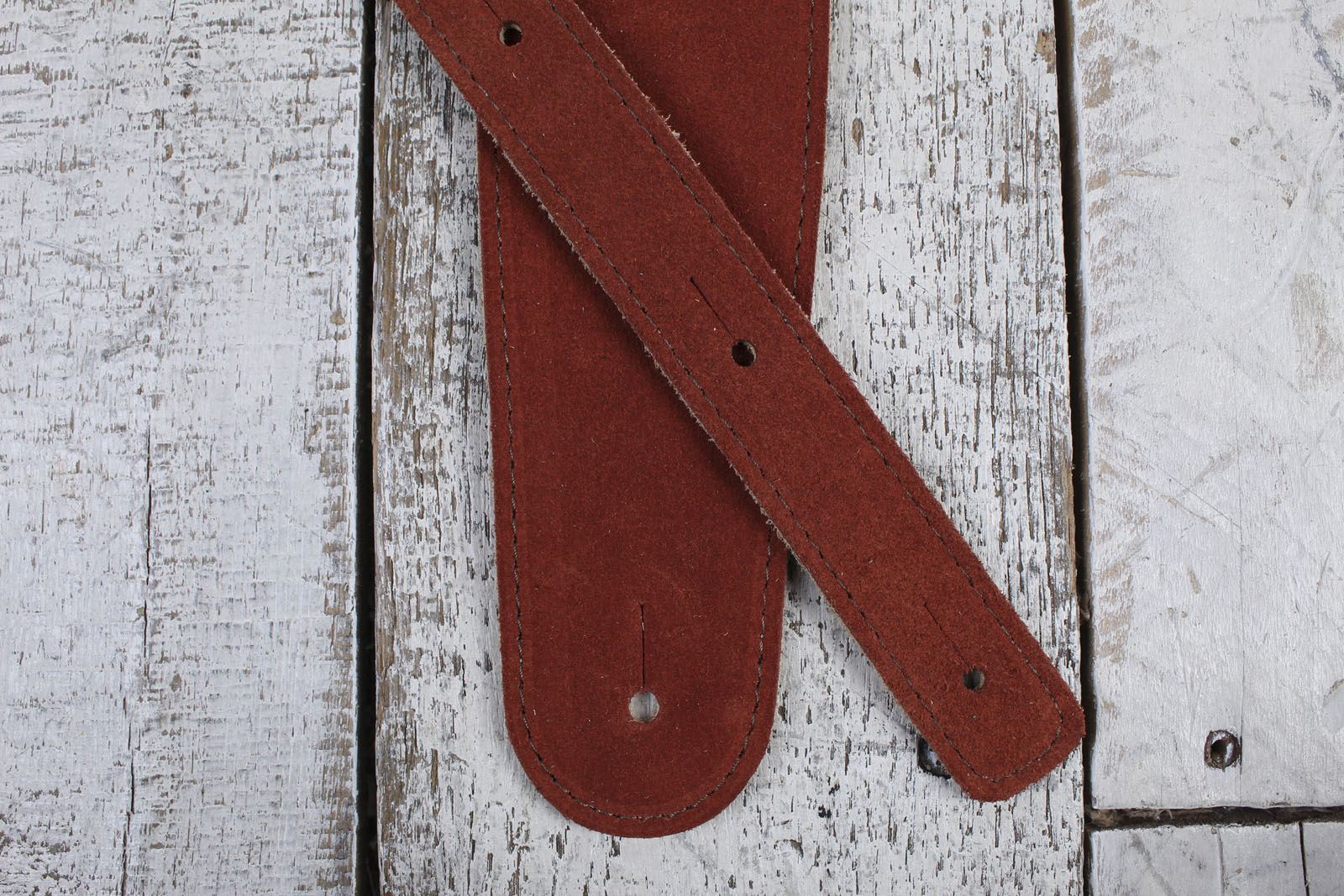 Henry Heller HBS25-RST 2.5 Inch Rust Capri Suede Guitar Strap with Nubuck Backing