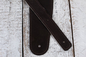 Henry Heller 2.5" Chocolate Suede Strap with Nubuck Backing