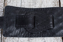 Load image into Gallery viewer, Henry Heller Quilted Garment Leather Strap - Black