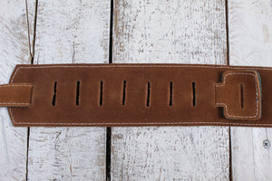 Henry Heller 2.5" Suede w/Leather X's Strap - Green & Brown