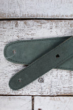 Henry Heller 2.5" Suede w/Leather X's Strap - Green & Brown