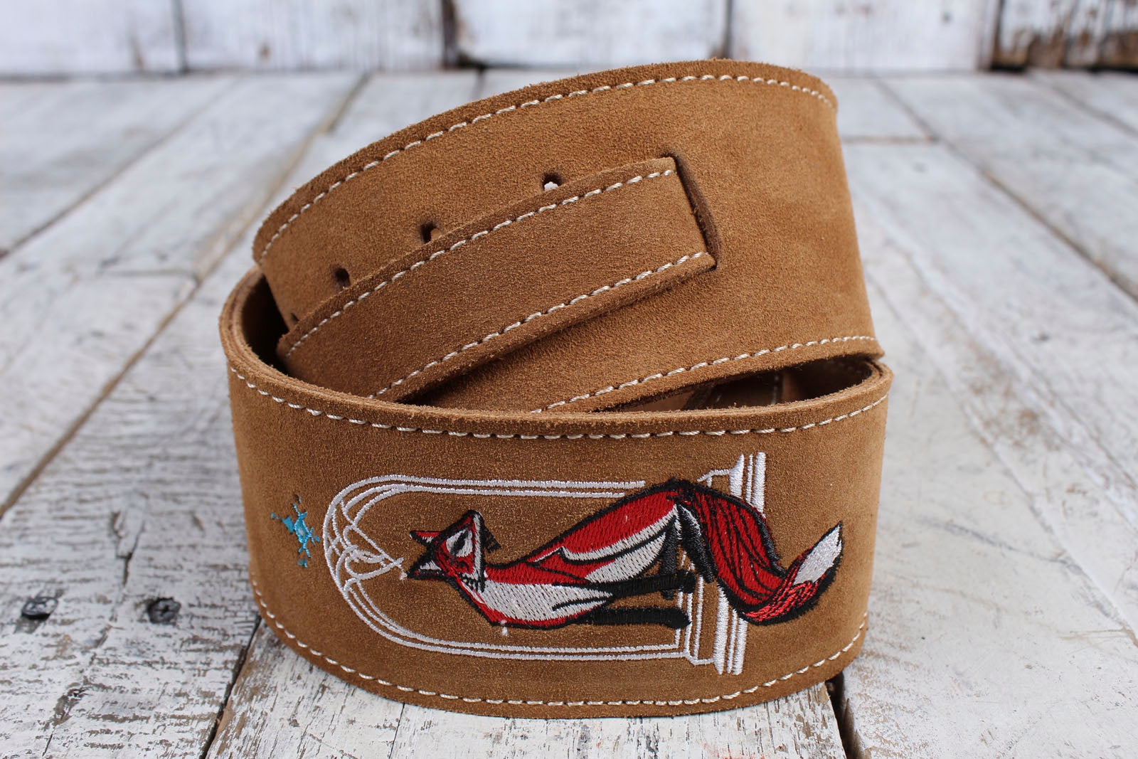 Henry Heller Suede Embroidered Strap - Fox Design Main image
