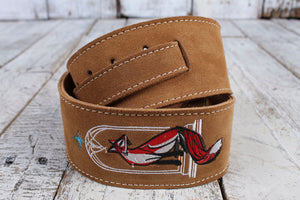 Henry Heller Suede Embroidered Strap - Fox Design