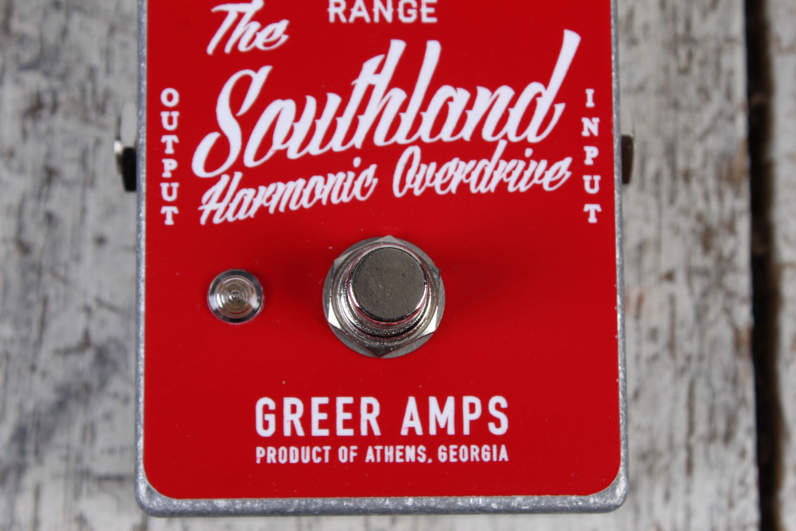 Greer Amps Southland Red Harmonic Overdrive Electric Guitar Effects Pedal