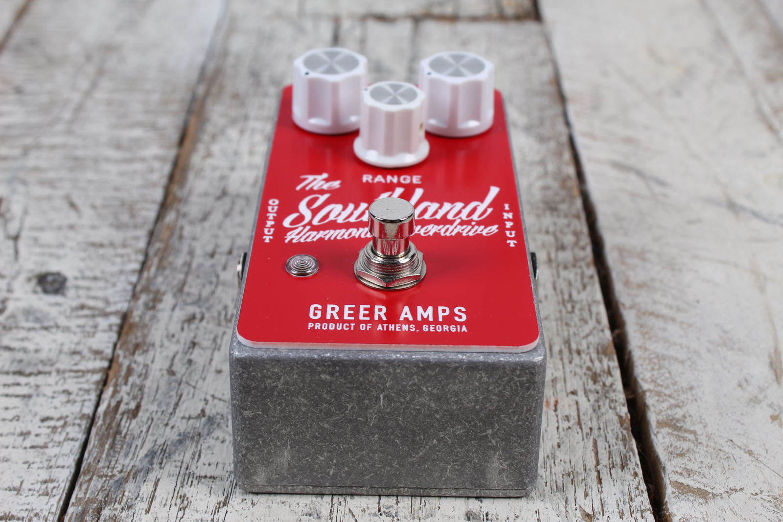 Greer Amps Southland Red Harmonic Overdrive Electric Guitar Effects Pedal
