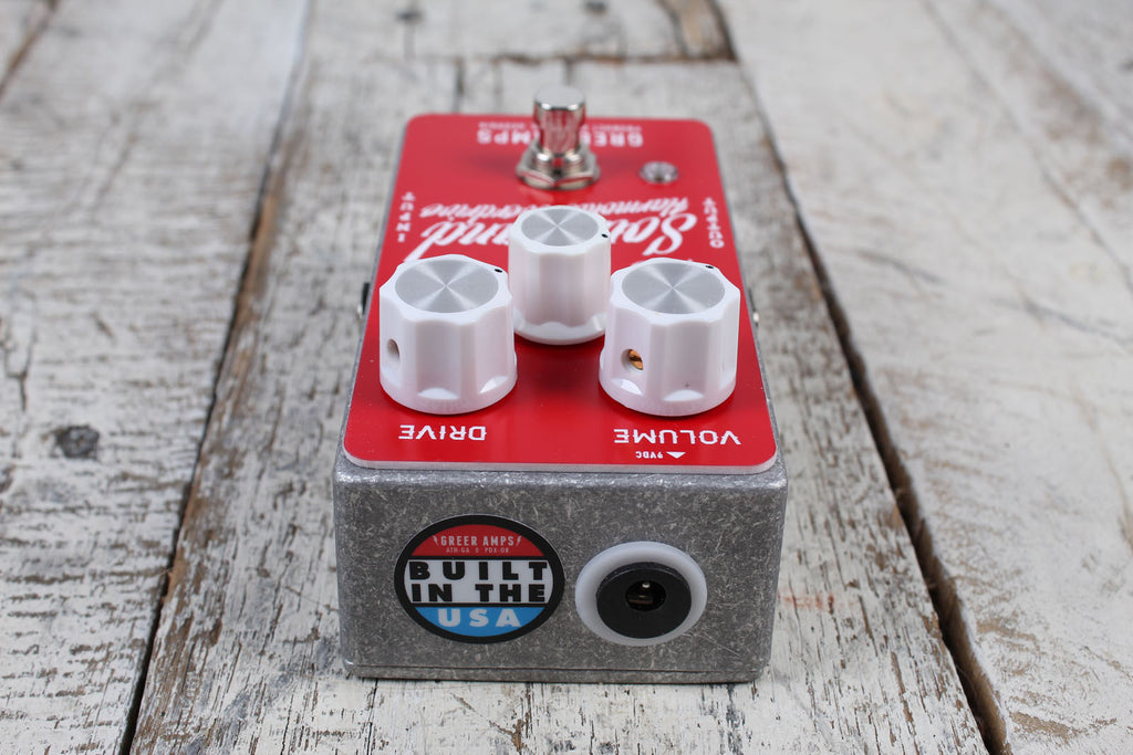 Greer Amps Southland Red Harmonic Overdrive Electric Guitar Effects Pedal