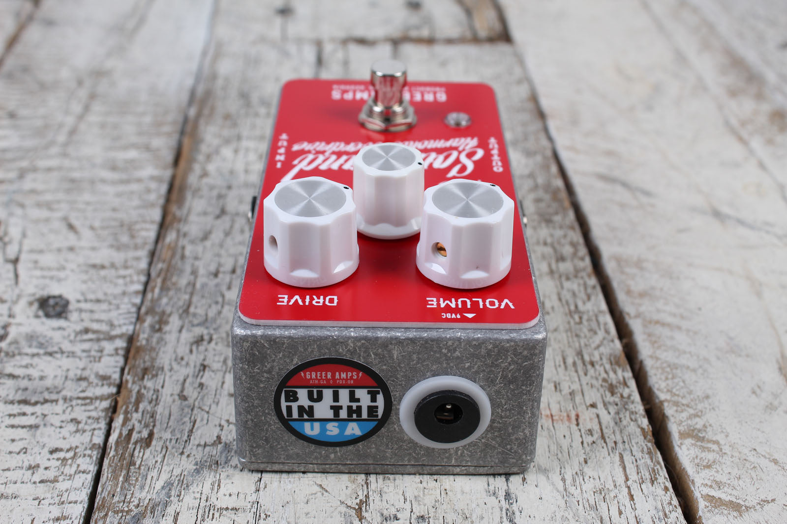 Greer Amps Southland Red Harmonic Overdrive Electric Guitar Effects Pedal