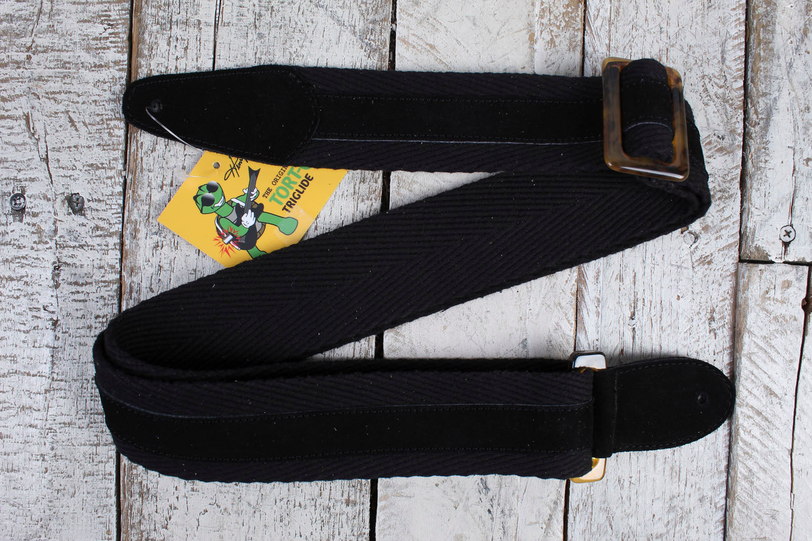 Henry Heller HPSS-BLK 2 Inch Wide Original Tort-O Triglide Guitar Strap Black