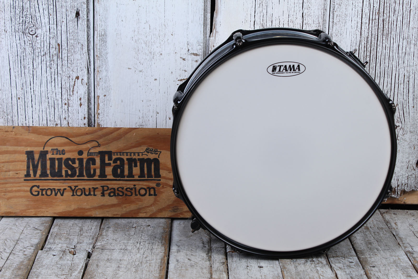 Tama Woodworks Poplar Snare Drum 14 x 6.5 Black Oak Wrap WP1465BKBOW