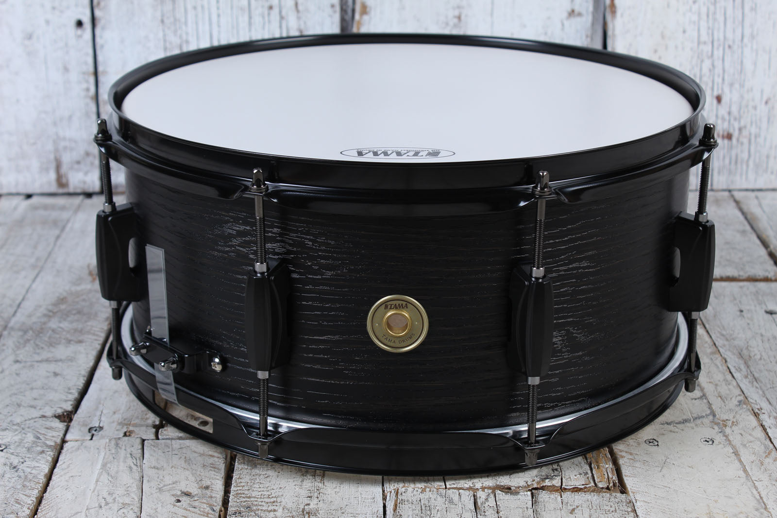 Tama Woodworks Poplar Snare Drum 14 x 6.5 Black Oak Wrap WP1465BKBOW