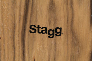 Stagg Cannon Cajon with Extra Bass Punch  Ebony Finish Hand Drum CAJ-CANNON-EB